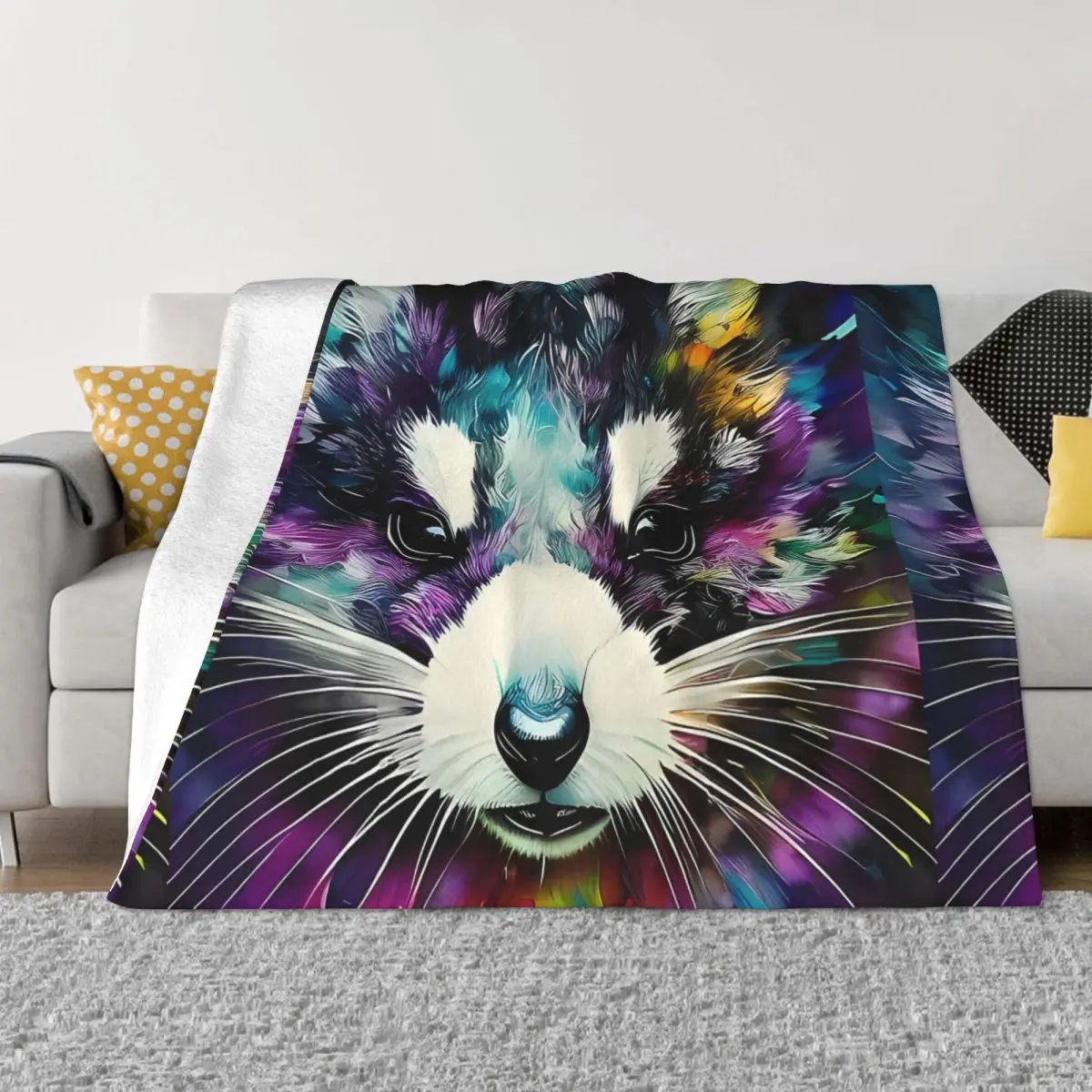 Raccoon Blankets Colorful Coral Fleece Plush Decoration Bedroom Bedding Couch Bedspread
Raccoon Blankets Colorful Coral Fleece Plush Decoration Bedroom Bedding Couch Bedspread