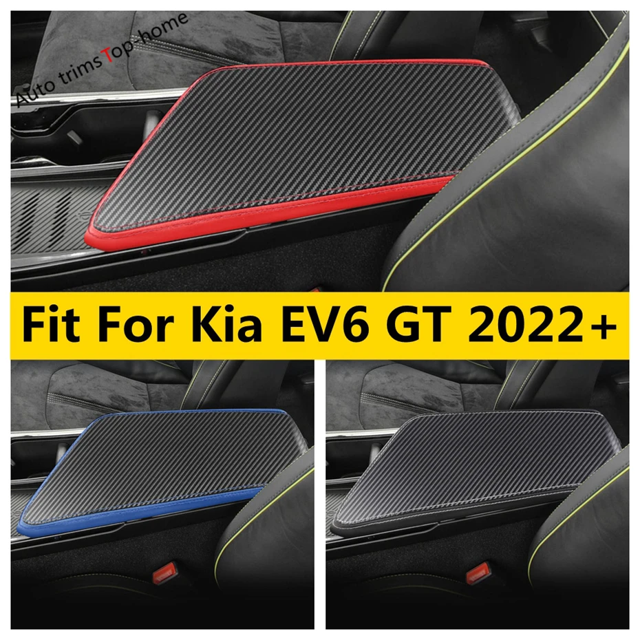 

Подлокотник центральной консоли, подкладка, коврик, подушка, чехол из искусственной кожи, защитное украшение, аксессуары для интерьера для Kia EV6 GT 2022 2023