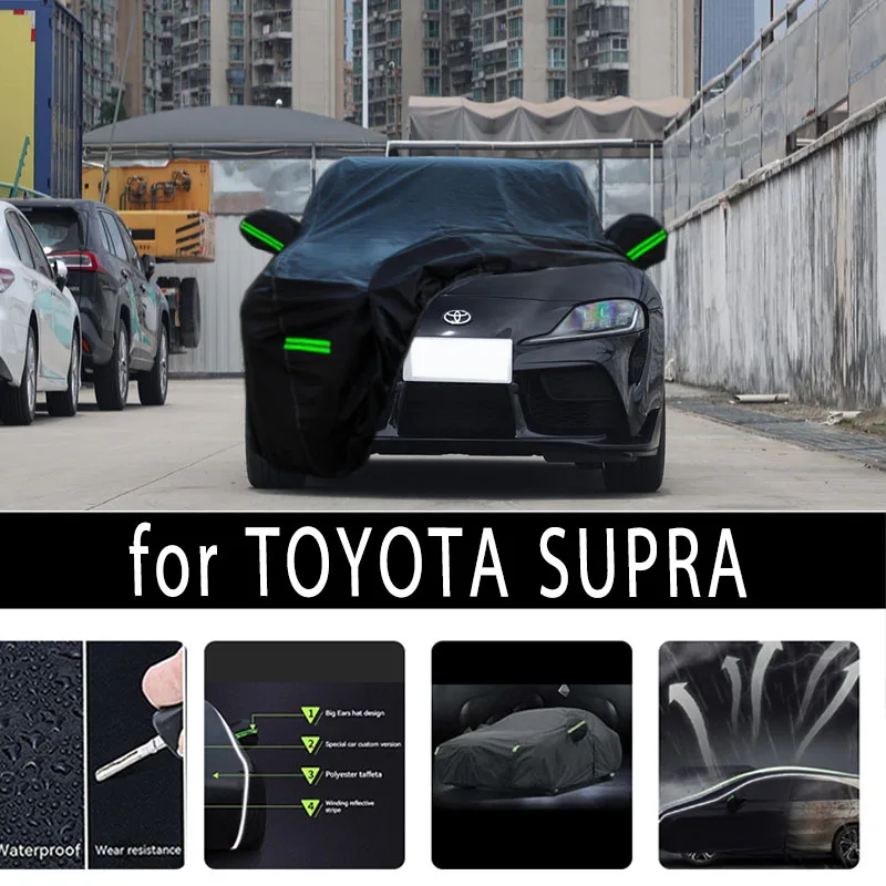 

For TOYOTA SUPRA Outdoor Protection Full Car Covers Snow Cover Sunshade Waterproof Dustproof Exterior Car accessories