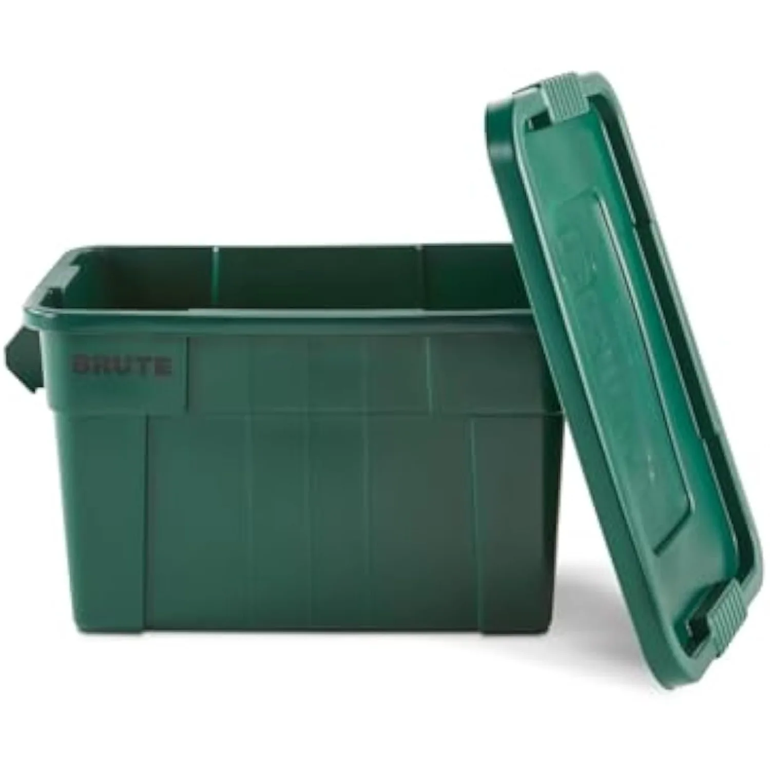 

Tote Storage Container with Lid-Included, 20-Gallon, Dark Green, Rugged/Reusable Boxes for Moving/Camping/Storing