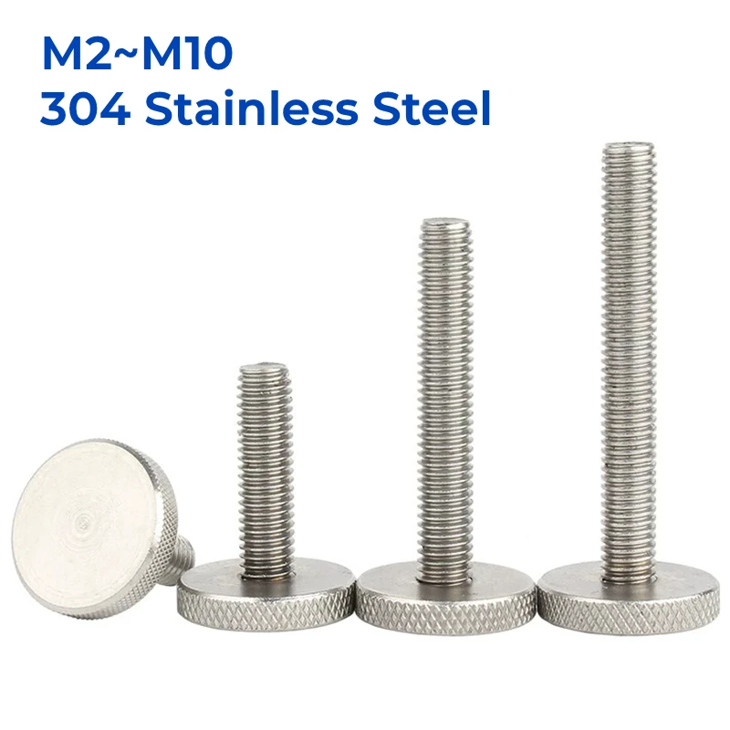 M2 M2.5 M3 M4 M5 M6 M8 M10 GB835 304 Stainless Steel Knurl Flat Head Hand Tighten Screw Curtain Wall Glass Thumb Screws Bolts
M2 M2.5 M3 M4 M5 M6 M8 M10 GB835 304 Stainless Steel Knurl Flat Head Hand Tighten Screw Curtain Wall Glass Thumb Screws Bolts