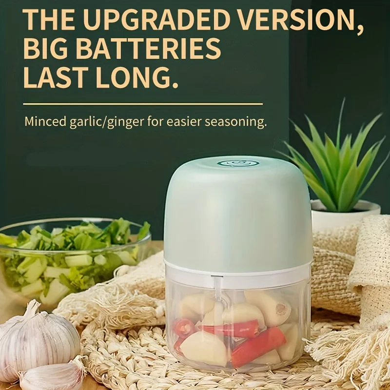 100/250mL Automatic Household Garlic Mashing Pulling Garlic Pressing Garlic Ginger Garlic Mincer Small Meat Grinder
100/250mL Automatic Household Garlic Mashing Pulling Garlic Pressing Garlic Ginger Garlic Mincer Small Meat Grinder