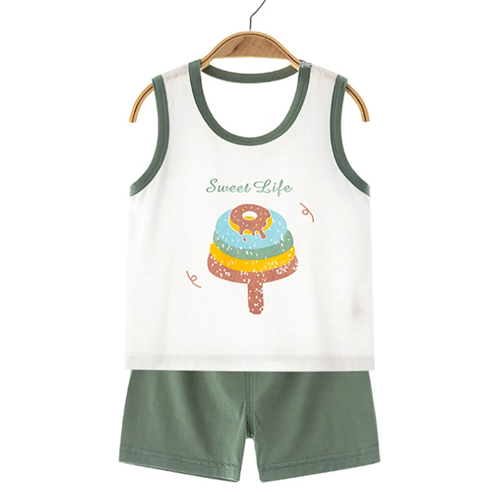 Baby Boy Outfits Summer Thin Type Sleeveless Tops Short Pants Two Pieces Casual Kids Clothes Baby Girl Sets
Baby Boy Outfits Summer Thin Type Sleeveless Tops Short Pants Two Pieces Casual Kids Clothes Baby Girl Sets