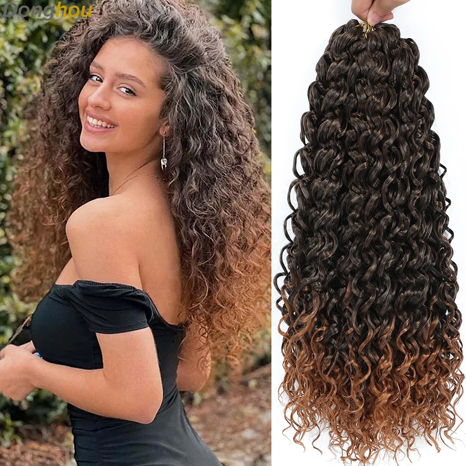 Donghou 14 18Inches GoGo Curl Crochet Hair Ocean Wave Crochet Hair Water Wave GoGo Curly Braiding Hair Beach Curl Synthetic Hair
Donghou 14 18Inches GoGo Curl Crochet Hair Ocean Wave Crochet Hair Water Wave GoGo Curly Braiding Hair Beach Curl Synthetic Hair