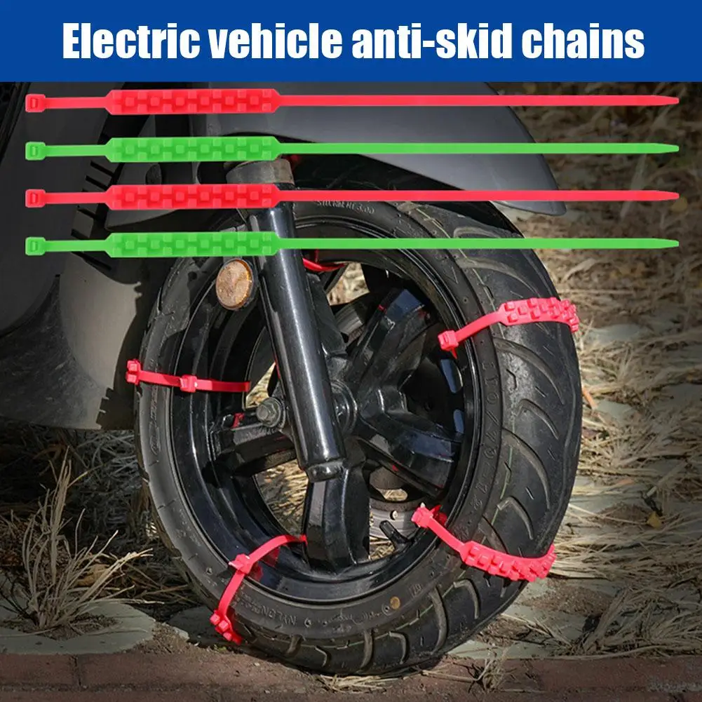 

10pcs Motorcycle Bicycle Wheel Anti-skid Tie Winter Accessories Chain Snow Chains Tire Tire Motorcycle Anti-ski Emergency A0e9
