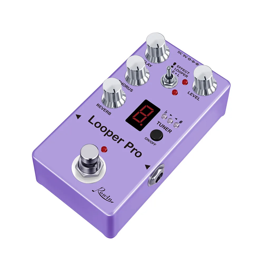 ROWIN Looper Pro Digital Effect Pedal 40s Loop Recording Reverb Chorus Delay and Tuner Compact Size for Travel
ROWIN Looper Pro Digital Effect Pedal 40s Loop Recording Reverb Chorus Delay and Tuner Compact Size for Travel