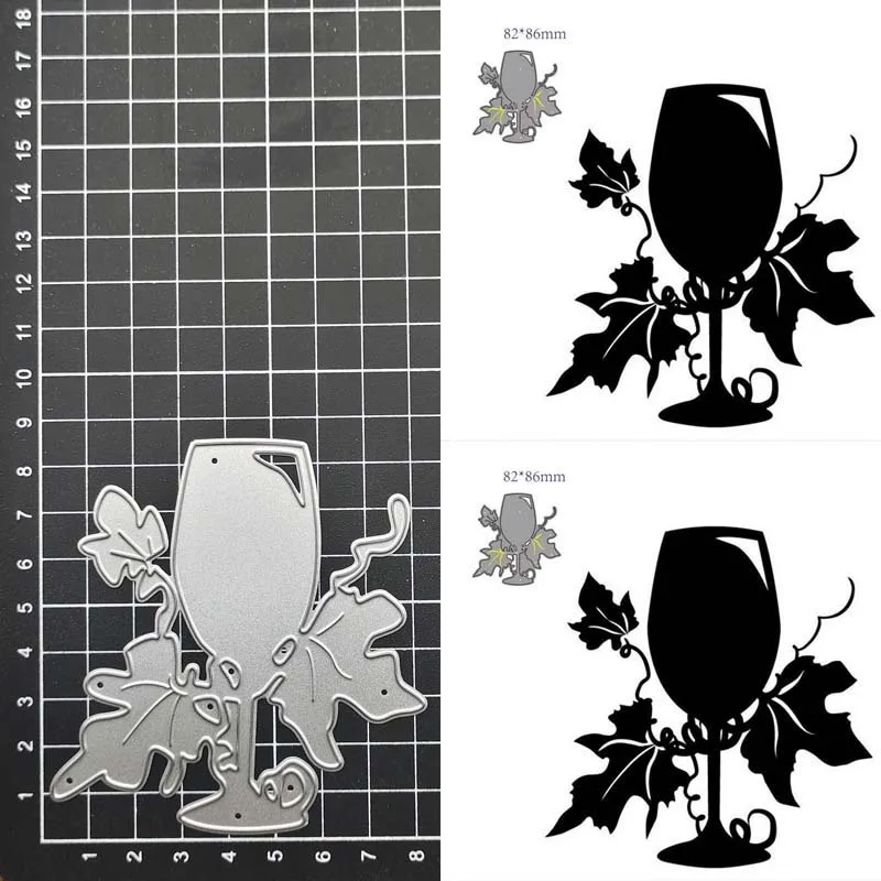 Wine Glass DIY Metal Cutting Dies Stencil Scrapbook Album Stamp Paper Card Embossing Decor Craft Knife Mould
Wine Glass DIY Metal Cutting Dies Stencil Scrapbook Album Stamp Paper Card Embossing Decor Craft Knife Mould