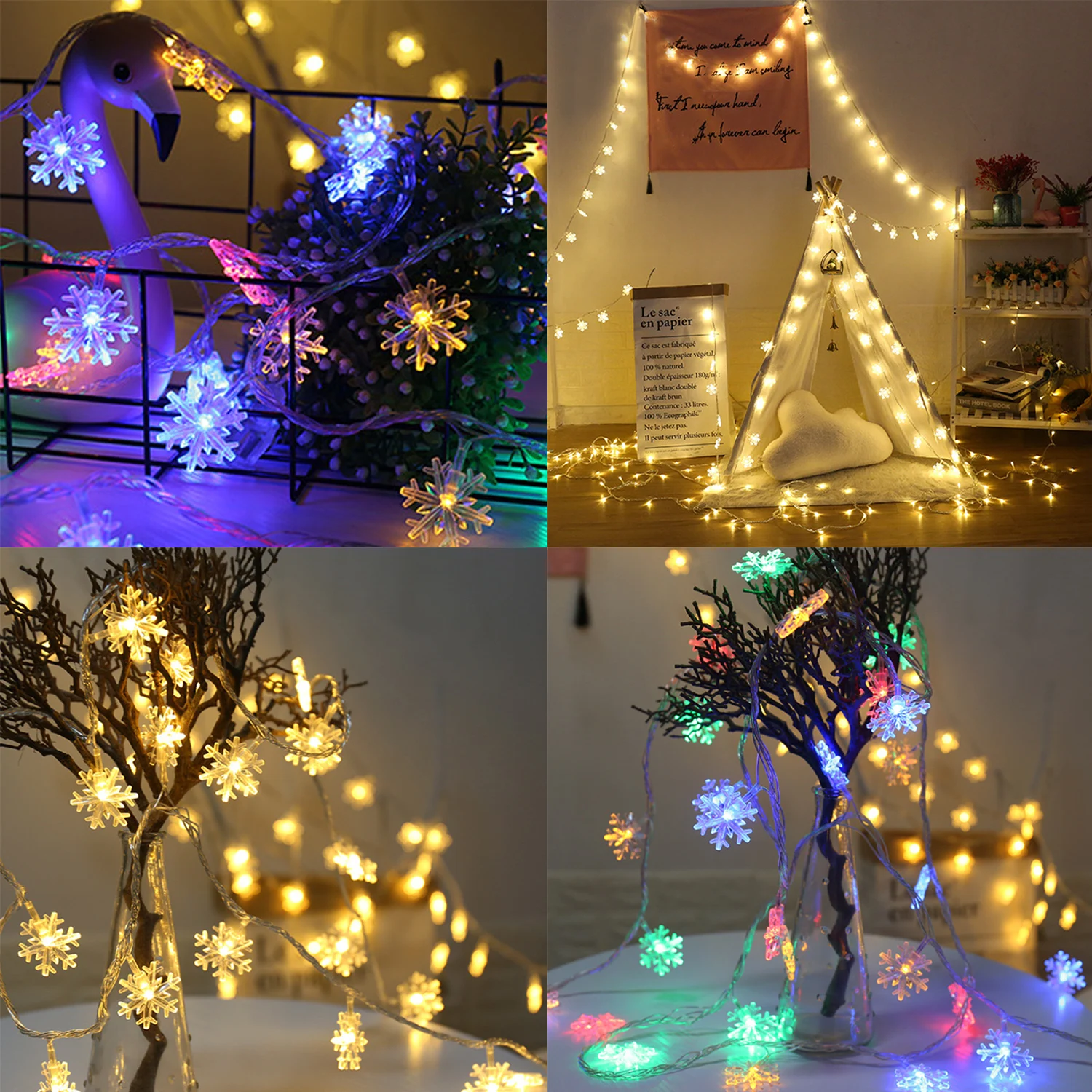 3M 20-LED/6M 40-LED Battery Snowflake String Lights for Christmas Navidad New Year Party Home Hanging Wall Window Decoration
3M 20-LED/6M 40-LED Battery Snowflake String Lights for Christmas Navidad New Year Party Home Hanging Wall Window Decoration