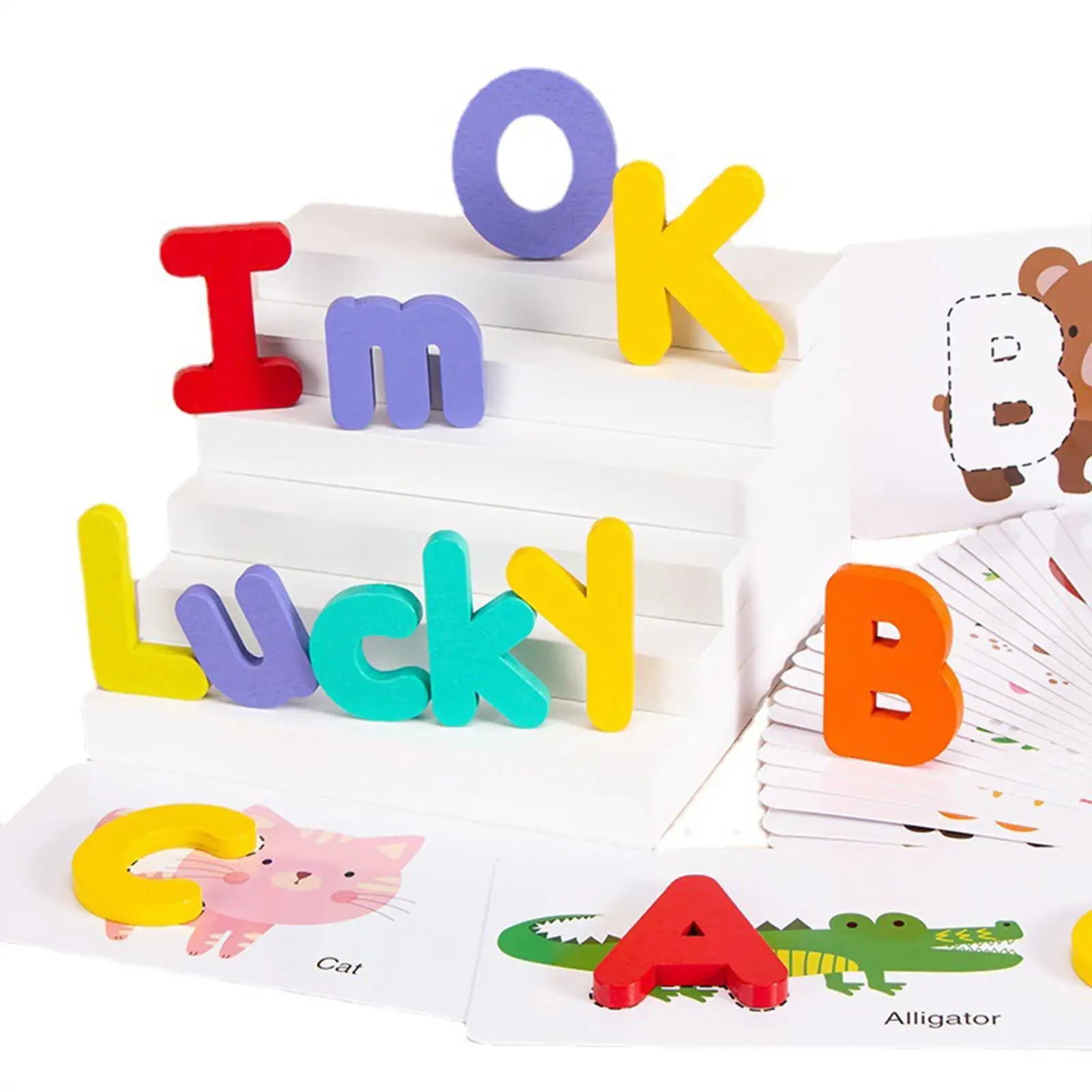 Wooden Letter Toys 64 Letters Early Development Gift Toys Preschool Teaching Aids Montessori for Boys and Girls 3+ Years Toddler
Wooden Letter Toys 64 Letters Early Development Gift Toys Preschool Teaching Aids Montessori for Boys and Girls 3+ Years Toddler