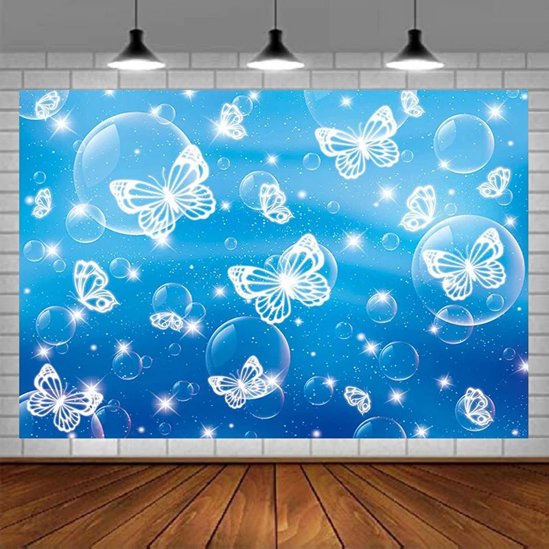 2000s Photography Backdrop Blue Glitter Butterfly Background Old School Glamour Fashion 80s 90s Birthday Party Banner Decoration
2000s Photography Backdrop Blue Glitter Butterfly Background Old School Glamour Fashion 80s 90s Birthday Party Banner Decoration