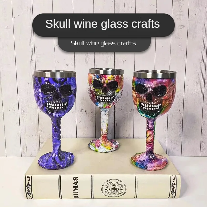 Gothic Wine Goblet Contain Dragon Claw Viking Skeleton Retro Stainless Steel&Resin Wine Glass Halloween Gifts Bar Drinkware
Gothic Wine Goblet Contain Dragon Claw Viking Skeleton Retro Stainless Steel&Resin Wine Glass Halloween Gifts Bar Drinkware