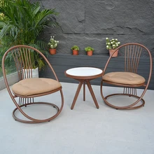 GY Balcony Small Tables and Chairs Aluminum Alloy Waterproof and Sun Protection Outdoor Wrought Iron Occasional Table and Chair 
GY Balcony Small Tables and Chairs Aluminum Alloy Waterproof and Sun Protection Outdoor Wrought Iron Occasional Table and Chair