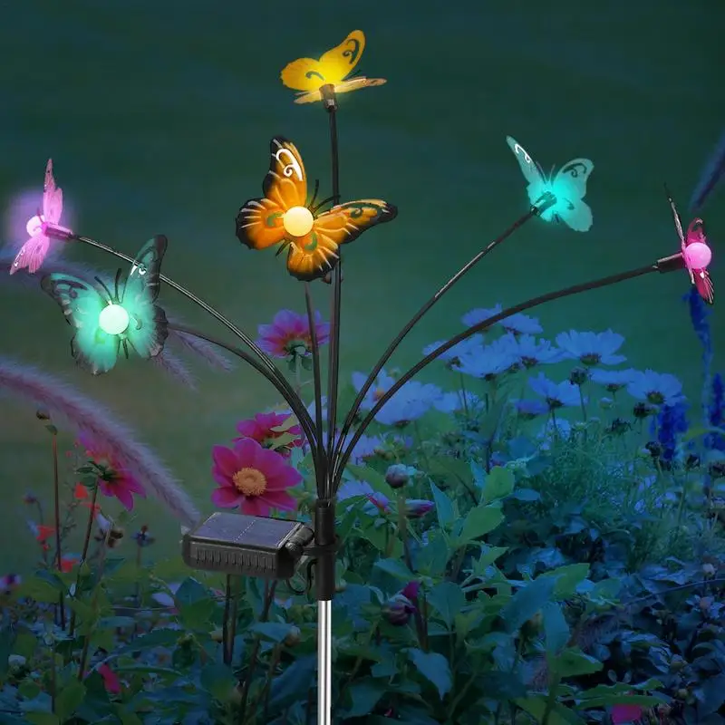 Butterfly Garden Stakes Solar Butterfly Fluttering Firefly Lights Solar Lights Decor Multifunctional Swaying Garden Decorations
Butterfly Garden Stakes Solar Butterfly Fluttering Firefly Lights Solar Lights Decor Multifunctional Swaying Garden Decorations