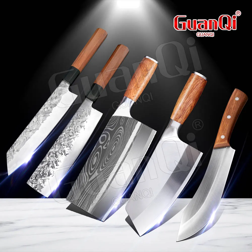 Cleaver Knife Handmade Forged Sharp Chef Knife Stainless Steel 5CR15 Professional Butcher Knife Utility Vegetable Knives
Cleaver Knife Handmade Forged Sharp Chef Knife Stainless Steel 5CR15 Professional Butcher Knife Utility Vegetable Knives