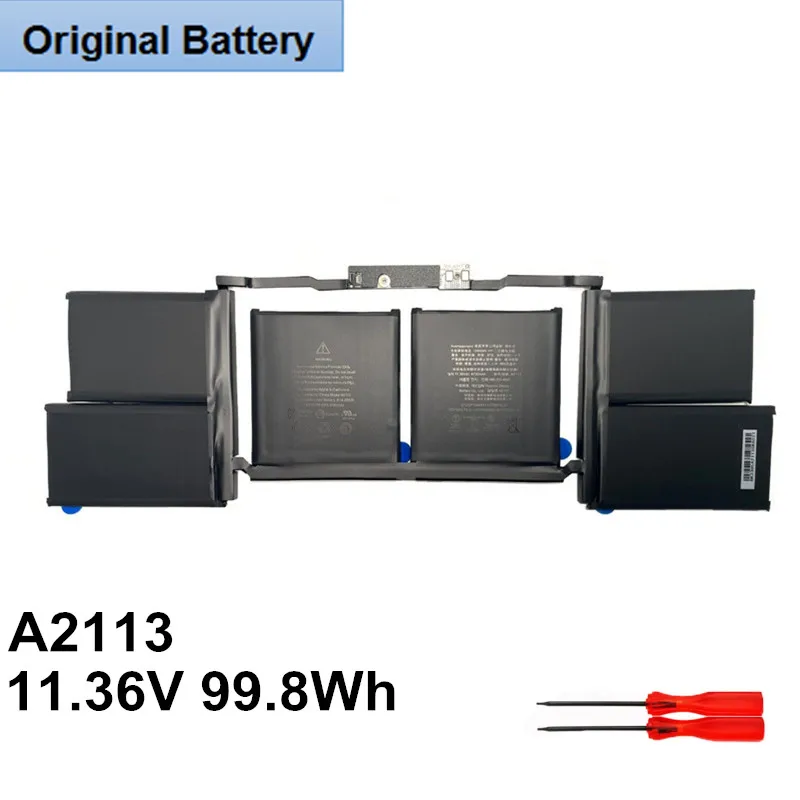 11.36V 99.8Wh High Capacity 9Cell Genuine A2113 Battery Notebook For Apple MacBook Pro Retina 16" A2141 2019 Laptop MVVL2LL/A
11.36V 99.8Wh High Capacity 9Cell Genuine A2113 Battery Notebook For Apple MacBook Pro Retina 16" A2141 2019 Laptop MVVL2LL/A