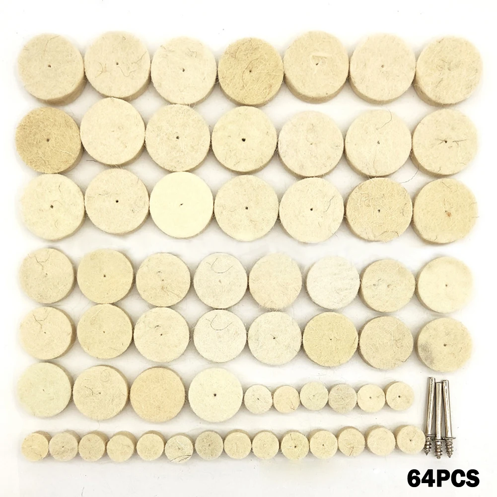 64Pcs Wool Felt Buffing Wheel Grinding Polishing Pad 3mm Shank ForDremel Drill Rotary Tool Sanding Head
64Pcs Wool Felt Buffing Wheel Grinding Polishing Pad 3mm Shank ForDremel Drill Rotary Tool Sanding Head