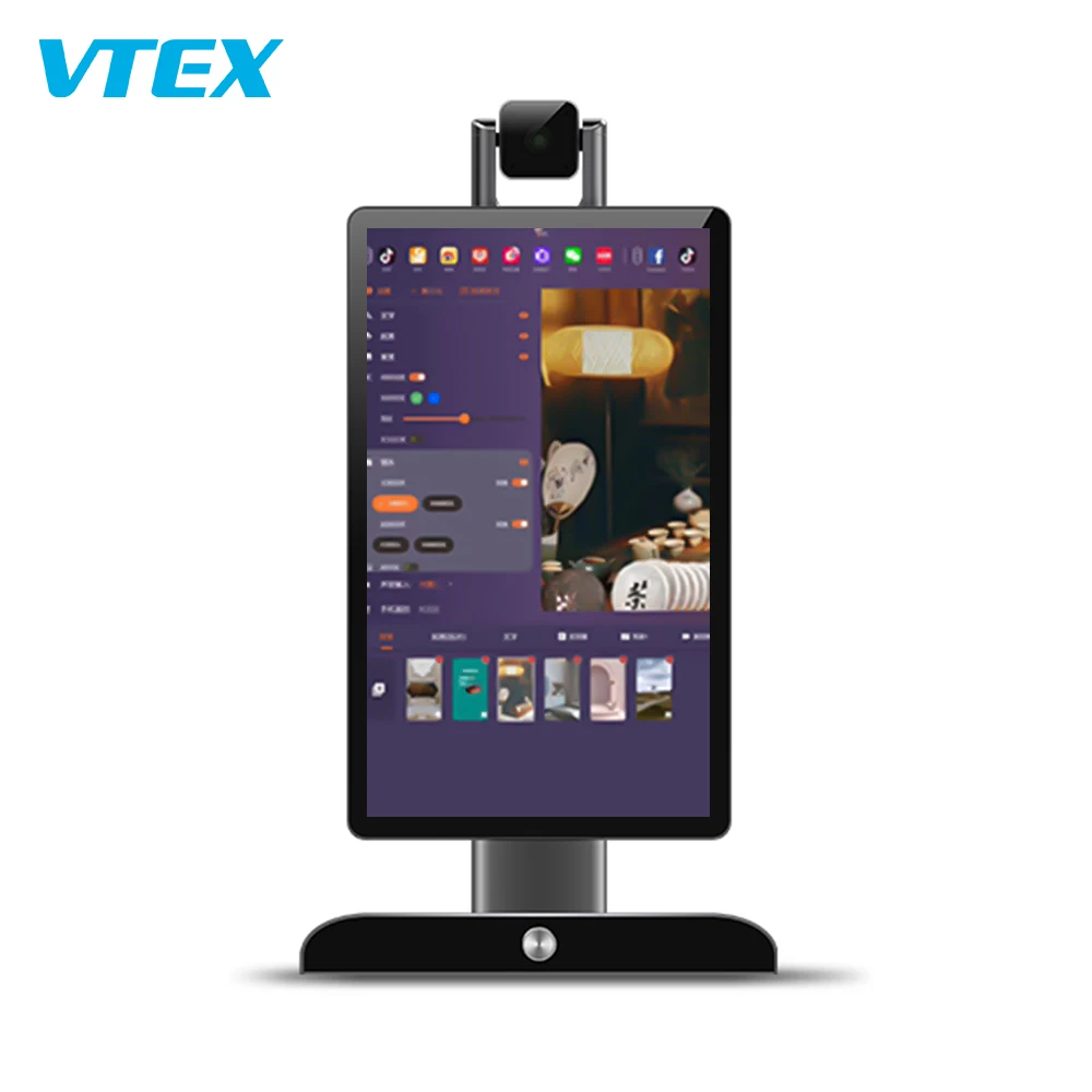 VTEX Live Broadcast Equipment Streaming Screen 15.6 Inch With Teleprompter Multi Screen Live Stream AIO Equipment
VTEX Live Broadcast Equipment Streaming Screen 15.6 Inch With Teleprompter Multi Screen Live Stream AIO Equipment
