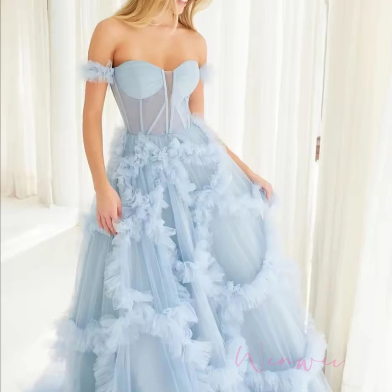 Customized Party Dresses Floor-Length Prom Dress Strapless Backless Sleeveless robes de soirée Mesh Fabric Sleeveless 2025 2 S1cf08a31bdc94822b61c501444dc7500v