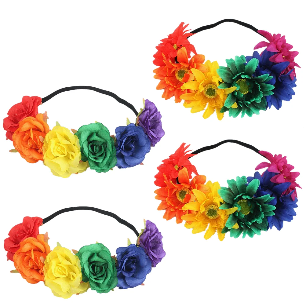 4 Pcs Wedding Dress Ornament Simulated Flower Rainbow Color Headband Set 4pcs/set (rainbow Color) Accessory Woman
4 Pcs Wedding Dress Ornament Simulated Flower Rainbow Color Headband Set 4pcs/set (rainbow Color) Accessory Woman