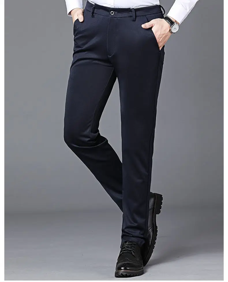 Spring Autumn Mens Business Suit Pants Male Summer Thin Formal Solid Long Dress Straight Baggy Office Trousers Drop Shipping 34 S1cf232d2d166420a8cb044092c9aec1cQ
