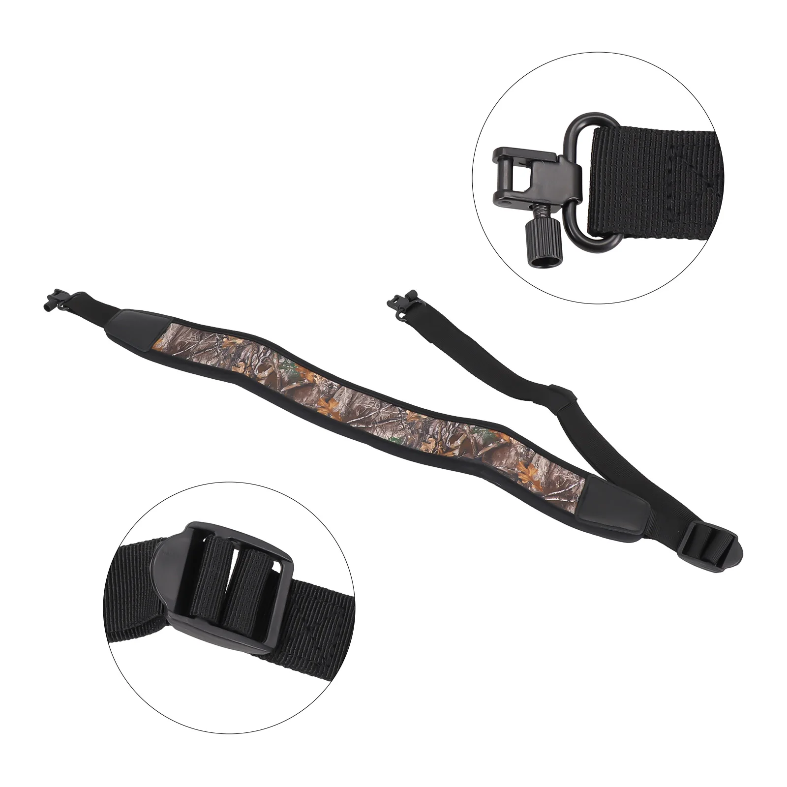 

Sling Shoulder Pad Strap Outdoor Nylon With Non-slip Backing 1 Pc 70~130cm Length Adjustable Camouflage Brand New