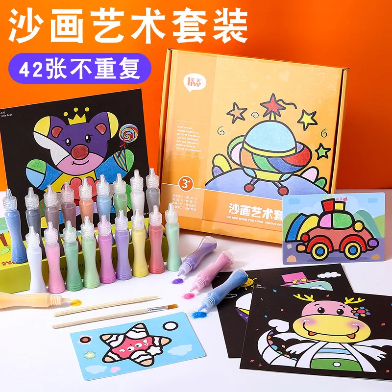 Children'S Color Sand Painting Set Kindergarten Boys And Girls Diy Color Sand Puzzle Handmade Toys Sand Painting Gift
Children'S Color Sand Painting Set Kindergarten Boys And Girls Diy Color Sand Puzzle Handmade Toys Sand Painting Gift