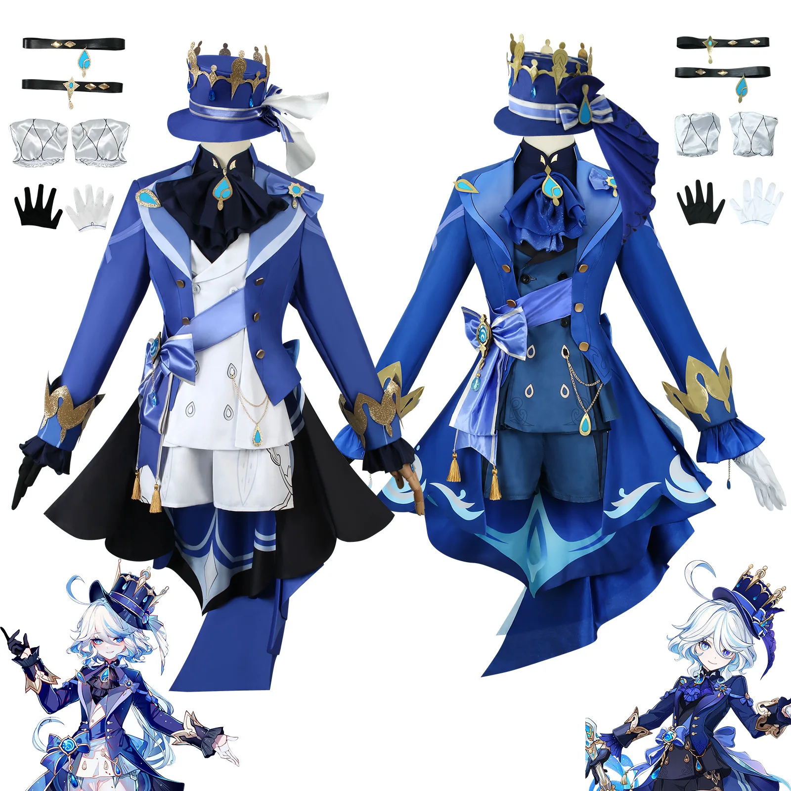 Original God of Water God Cos Fucaros Fontaine Water God Furnina Cosplay Full Set of Game Clothes Women's Suit
Original God of Water God Cos Fucaros Fontaine Water God Furnina Cosplay Full Set of Game Clothes Women's Suit