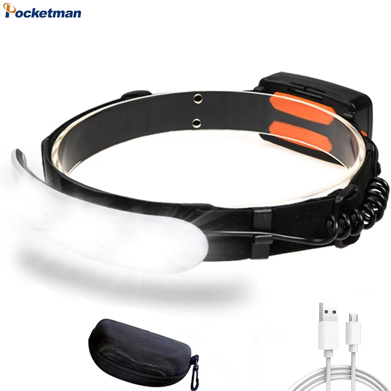 Rechargeable COB LED Headlamp Super Bright Wide Range Beam Headlight Waterproof Head Lamp for Camping Hiking Fishing Working
Rechargeable COB LED Headlamp Super Bright Wide Range Beam Headlight Waterproof Head Lamp for Camping Hiking Fishing Working