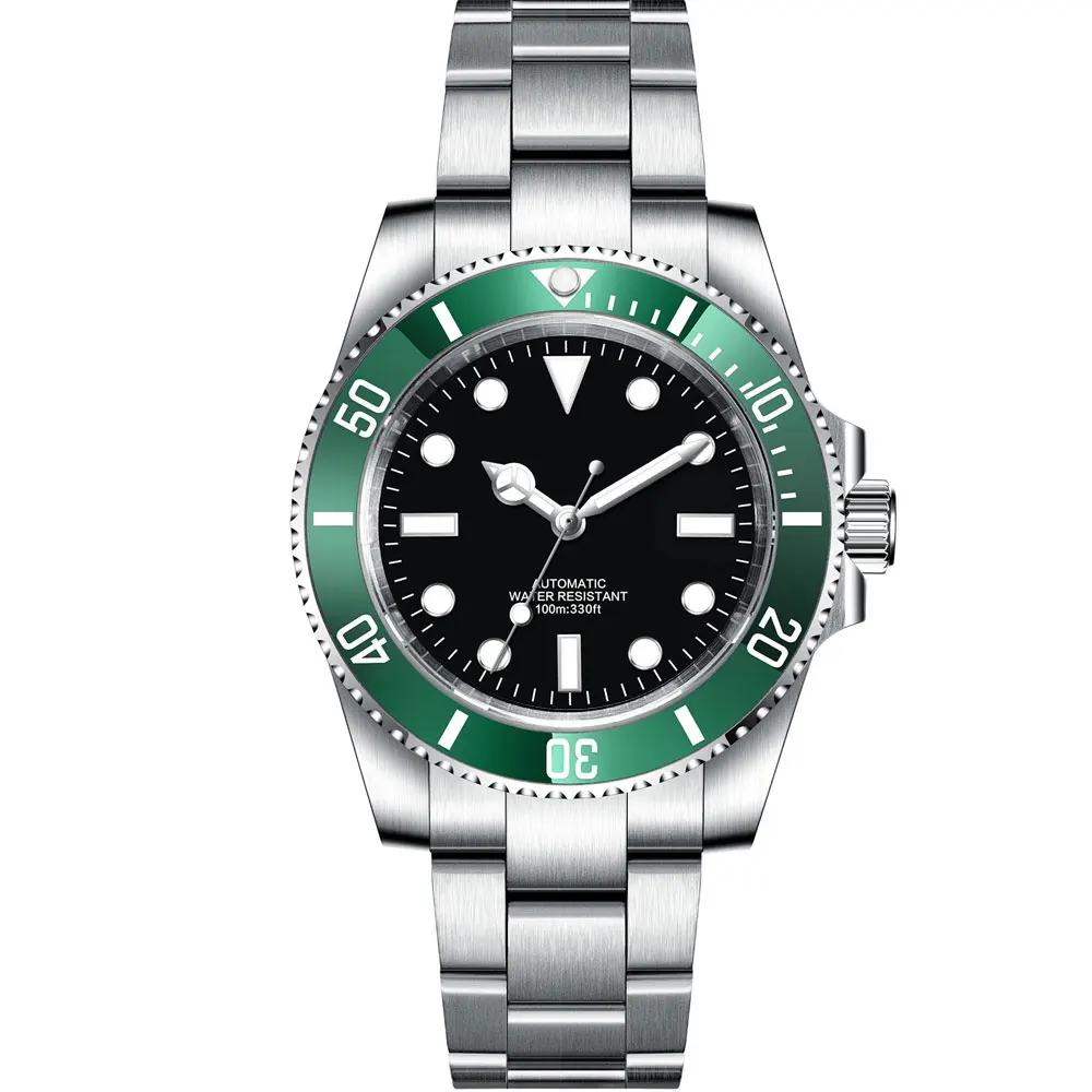 Custom Logo 40MM Sapphire NH35 8215Automatic Mechanical Mens WristWatch Sterile Dial Ceramic 10Bar Luminous Sport Male Clock
Custom Logo 40MM Sapphire NH35 8215Automatic Mechanical Mens WristWatch Sterile Dial Ceramic 10Bar Luminous Sport Male Clock