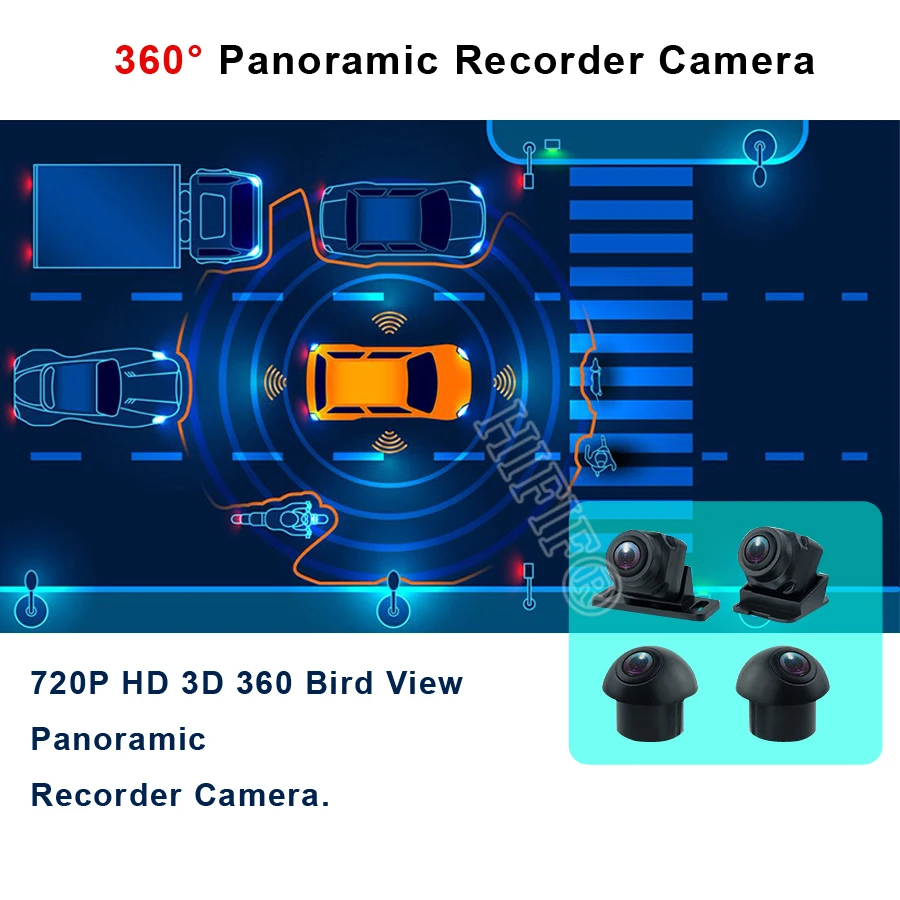 360° Panoramic Camera 720P HD Rear / Front / Left / Right 360 Panoramic Accessories for Car android Radio
360° Panoramic Camera 720P HD Rear / Front / Left / Right 360 Panoramic Accessories for Car android Radio