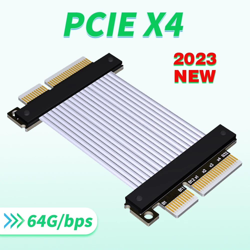 2023 NEW ADT K22VS PCIe 4.0 X4 To X4 Extension Cable Riser PCI-e 4x Male To Male PCI Express Signal Switching Cable Gen4 64G/bps
2023 NEW ADT K22VS PCIe 4.0 X4 To X4 Extension Cable Riser PCI-e 4x Male To Male PCI Express Signal Switching Cable Gen4 64G/bps
