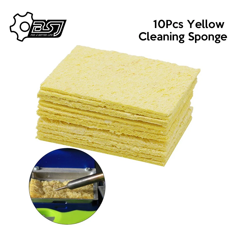 10Pcs Yellow Cleaning Sponge Cleaner for Enduring Electric Welding Soldering Iron
10Pcs Yellow Cleaning Sponge Cleaner for Enduring Electric Welding Soldering Iron
