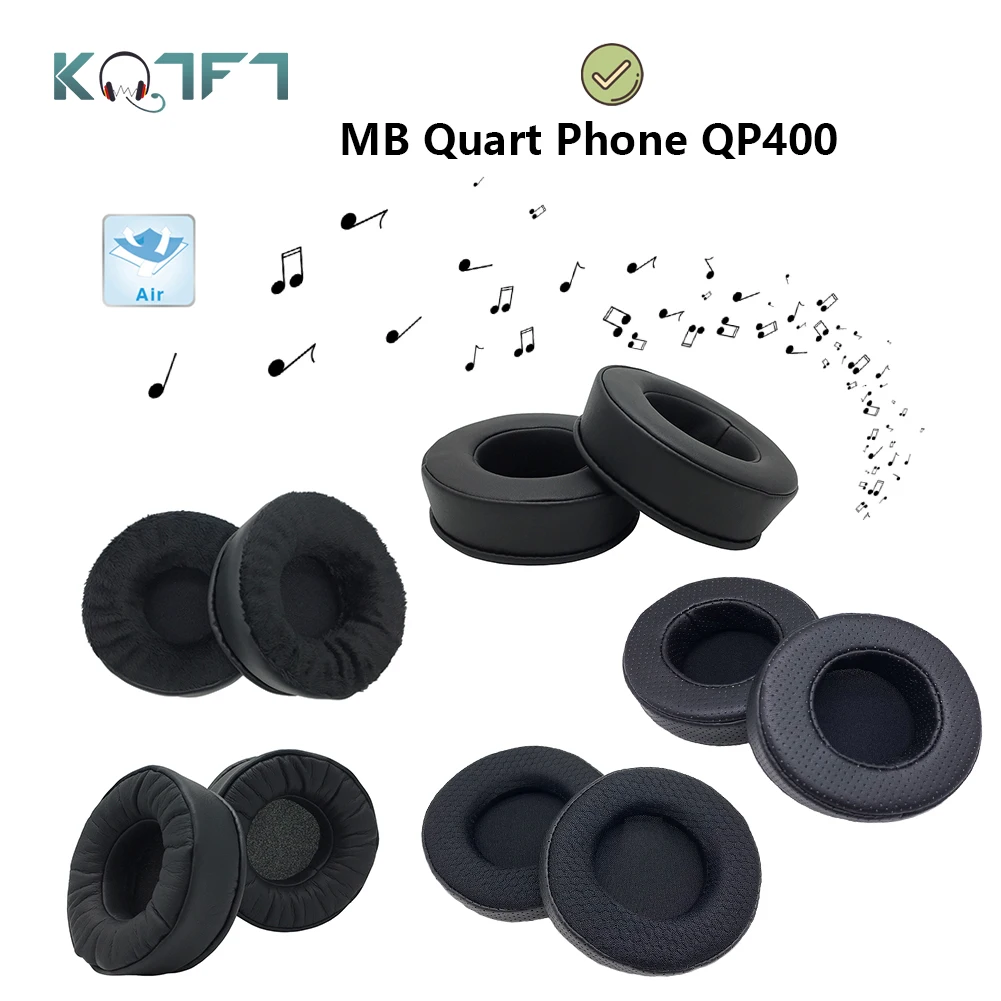 

KQTFT Protein skin Velvet Replacement EarPads for MB Quart Phone QP400 Headphones Parts Earmuff Cover Cushion Cups