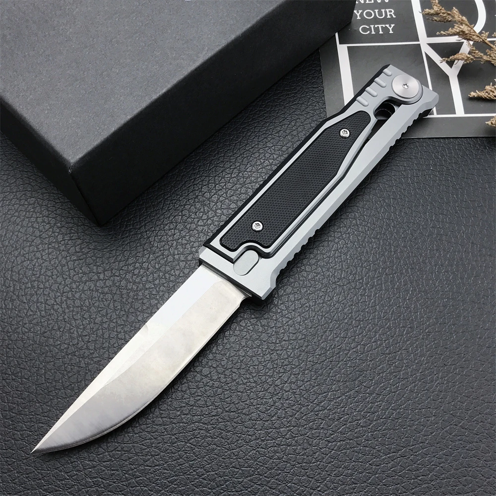 

Utility Rescue Folding Blade Knife Tactical Self Defense Hunting EDC G10 Handles D2 Pocket Knives Survival ATROPOS Flipper Knife