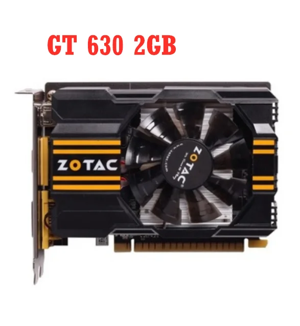 

ZOTAC Video Card GT 630 2GB 128Bit GDDR3 Graphics Cards for NVIDIA GeForce GT630 series VGA Cards Used