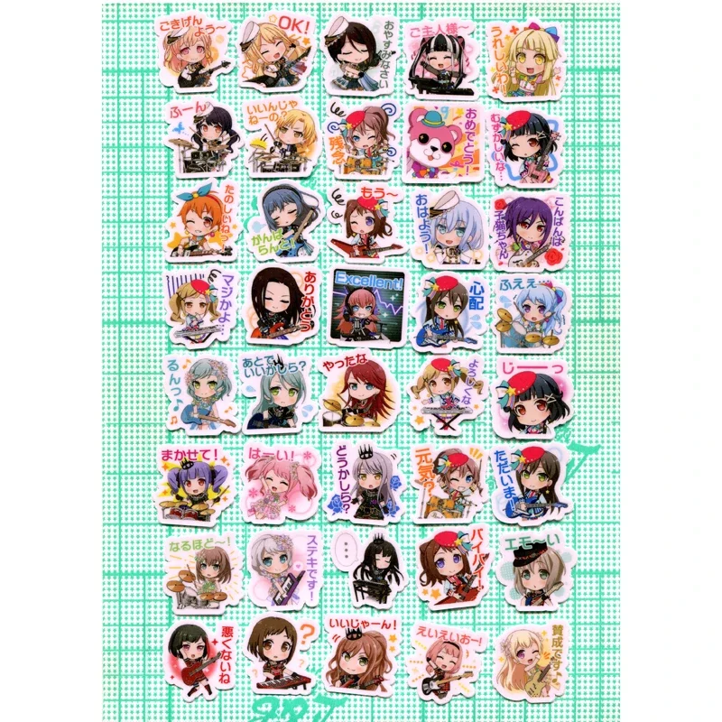 Anime Sticker Pack BanG Dream! Ichigaya Arisa Yamabuki Saaya Accessories Cosplay Prop 40pcs
Anime Sticker Pack BanG Dream! Ichigaya Arisa Yamabuki Saaya Accessories Cosplay Prop 40pcs
