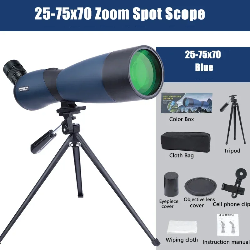 Powerful 60 Shooting Watchingbird Range Telescope Camping Scope Monocular 25-75x70/ Tourism Waterproof Spotting Long Zoom For
Powerful 60 Shooting Watchingbird Range Telescope Camping Scope Monocular 25-75x70/ Tourism Waterproof Spotting Long Zoom For