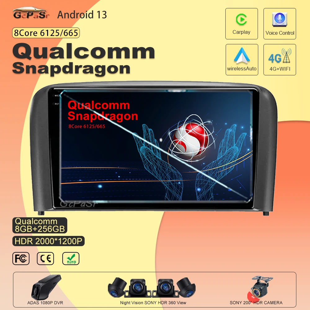 Android 13 For Volvo S80 1998 - 2006 Qualcomm Snapdragon Stereo Head Unit Radio Navigation GPS Dvd Auto BT No 2din 5G Wifi
Android 13 For Volvo S80 1998 - 2006 Qualcomm Snapdragon Stereo Head Unit Radio Navigation GPS Dvd Auto BT No 2din 5G Wifi