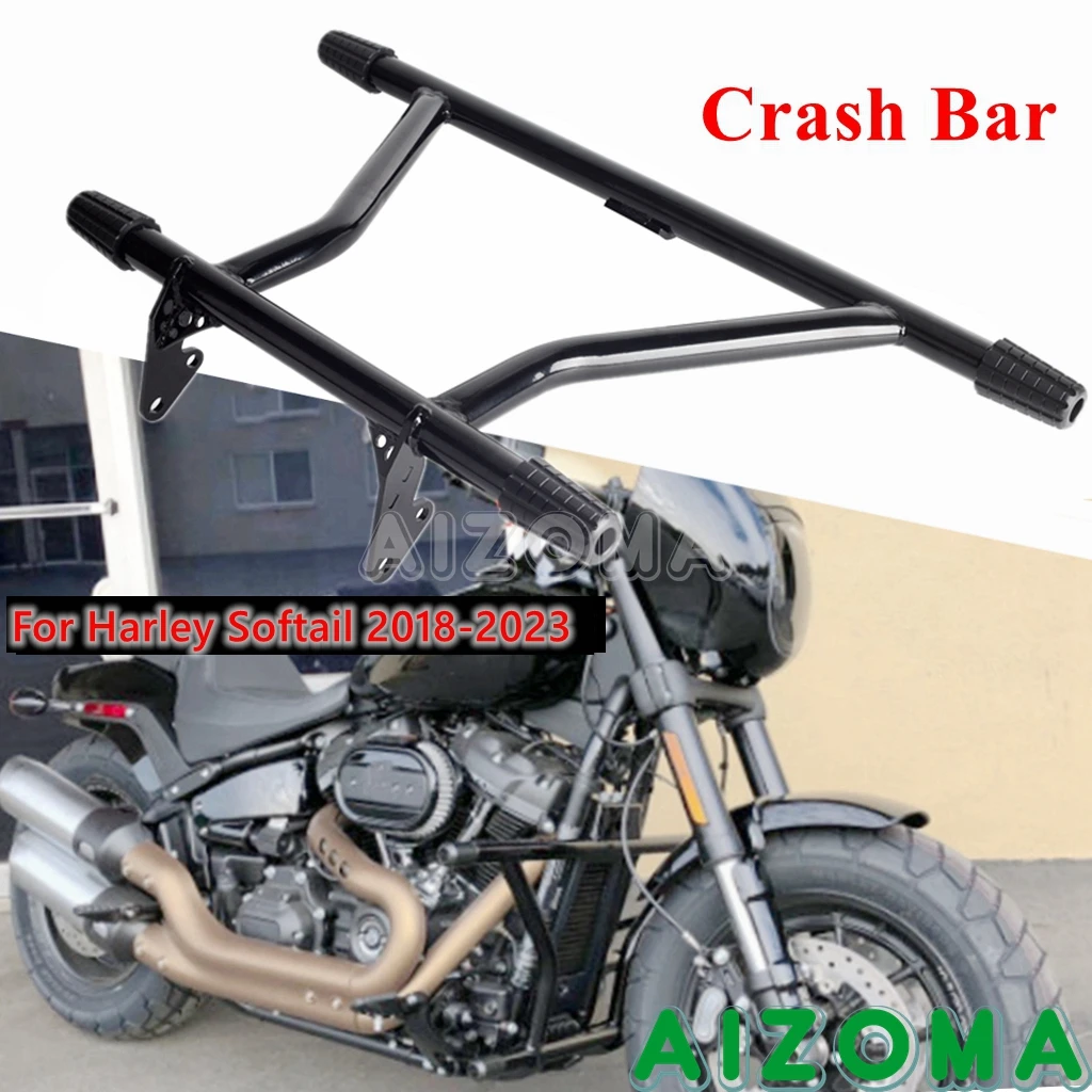 Front Highway Bumper Engine Guard Frame 2 Step Crash Bar Protector For Harley Softail Street Bob Low Rider Fat Bob FXST 18-2023
Front Highway Bumper Engine Guard Frame 2 Step Crash Bar Protector For Harley Softail Street Bob Low Rider Fat Bob FXST 18-2023