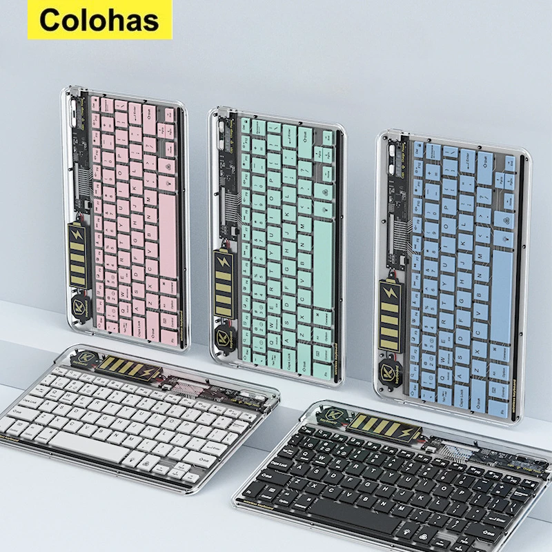 For Ipad Bluetooth Gradient Keyboard Multi-system Devices Silent, Lightweight and Portable 10-inch Transparent Backlit Keyboard
For Ipad Bluetooth Gradient Keyboard Multi-system Devices Silent, Lightweight and Portable 10-inch Transparent Backlit Keyboard