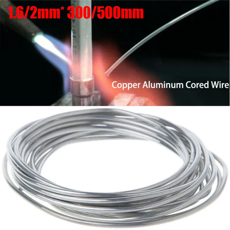 

Welding Rods Length 300mm 500mm Copper And Aluminum Flux Cored Wire Weld Flux For Welding Machine Welder 1.6mm 2mm Diameter