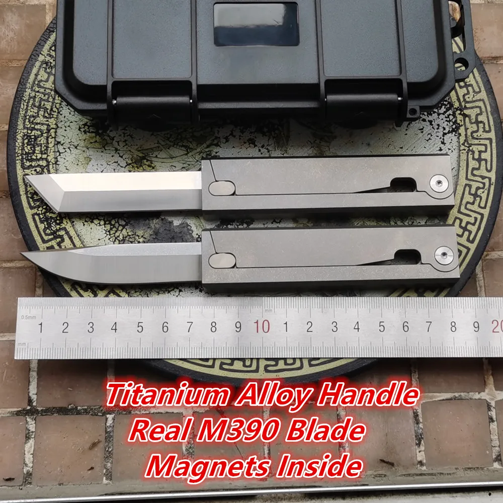 JUFULE Dailycarry MagSlide Real M390 Blade Titanium Handle Magnets Inside Carrot Gravity Knife Tactical Camping Hunting EDC Tool
JUFULE Dailycarry MagSlide Real M390 Blade Titanium Handle Magnets Inside Carrot Gravity Knife Tactical Camping Hunting EDC Tool