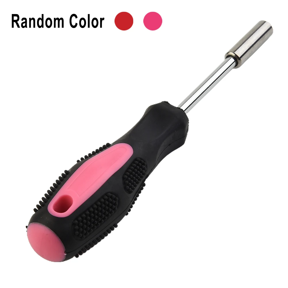 Non-slip Red Magnetic Bit Holder Screwdriver Spinner Handle 1/4 Inch (6.35mm) Hexagonal Screwdriver Handle Hand Tool
Non-slip Red Magnetic Bit Holder Screwdriver Spinner Handle 1/4 Inch (6.35mm) Hexagonal Screwdriver Handle Hand Tool