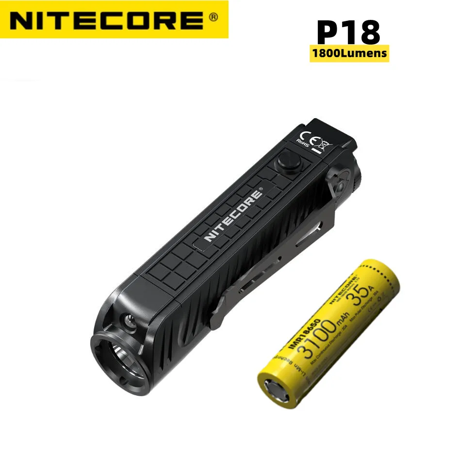 NITECORE P18 Tactical Flashlight 1800 Lumen XHP35 HD LED White Red light Gear Law Enforcement Lamp Outdoor Lantern Camping Torch
NITECORE P18 Tactical Flashlight 1800 Lumen XHP35 HD LED White Red light Gear Law Enforcement Lamp Outdoor Lantern Camping Torch