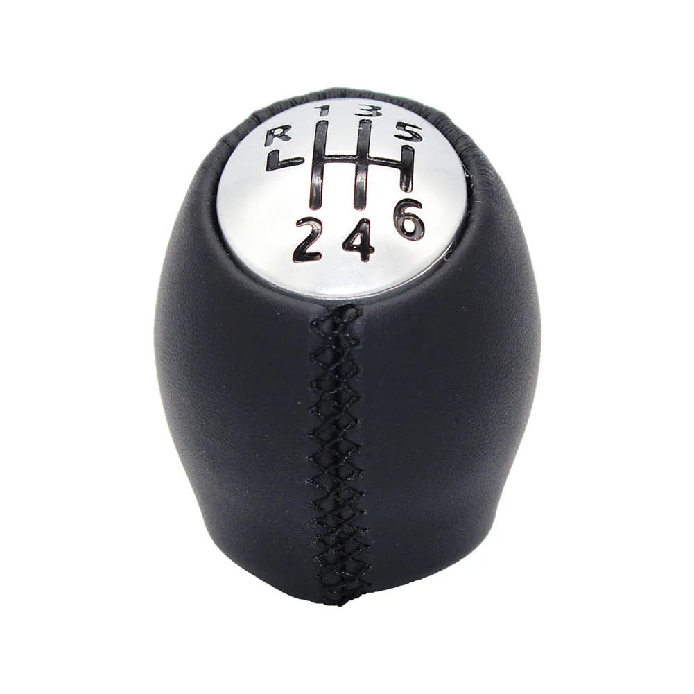 

Car PU Leather 6 Speed Gear Shift Knob For Renault Megane Laguna Scenic For Opel For VAUXHALL VIVARO For RENAULT MASTER For NISS