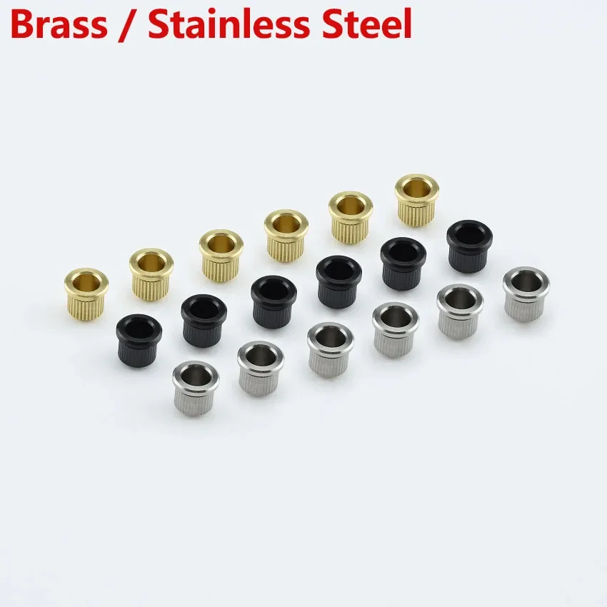 New - Brass/ Stainless Steel Through Body String Ferrules / String Bushings For Electric Guitar 【Made in Japan by GOTOH】 
New - Brass/ Stainless Steel Through Body String Ferrules / String Bushings For Electric Guitar 【Made in Japan by GOTOH】