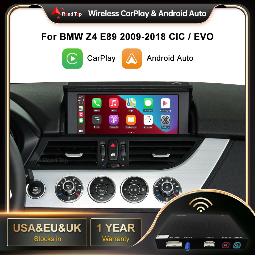 Беспроводной CarPlay для BMW Z4 E89 2009-2018 CIC EVO система, с Android Авто Mirror Link AirPlay CarPlay функция Autolink
Беспроводной CarPlay для BMW Z4 E89 2009-2018 CIC EVO система, с Android Авто Mirror Link AirPlay CarPlay функция Autolink