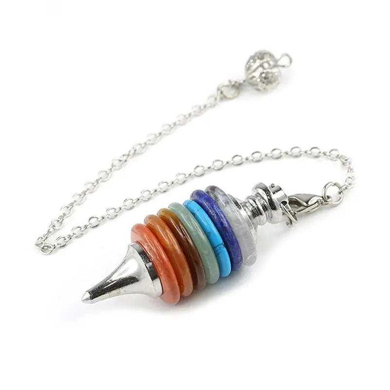 Natural Crystals Pendant Pendulums for Dowsing Divination Healing 7 Chakra Pendulum Hebrew Quartz Pendulos Wicca Jewelry X004
Natural Crystals Pendant Pendulums for Dowsing Divination Healing 7 Chakra Pendulum Hebrew Quartz Pendulos Wicca Jewelry X004