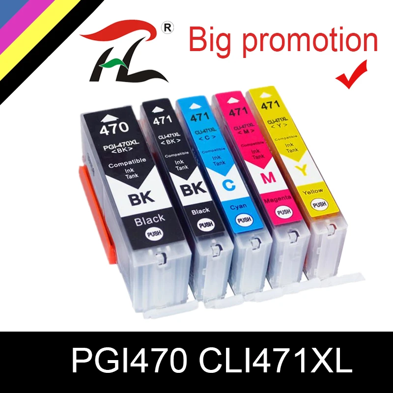 

PGI470 CLI471 PGI-470 CLI-471 Compatible Cartridge For Canon PIXMA TS5040 MG5740 MG6840 TS6040 printer