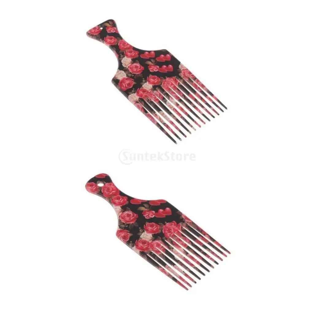 

2 Pcs Men Women Oily Hair Comb Hairdressing Hairstyle Brush Tools